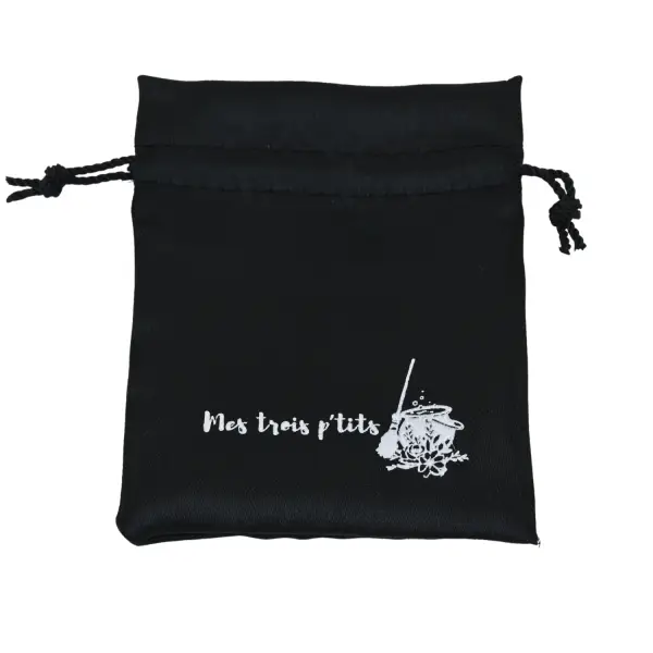 Pochette en Satin  8 x 10 cm avec LOGO - Tous Coloris Disponible