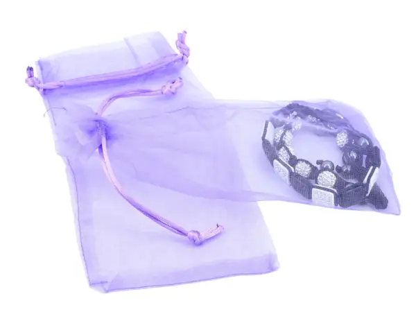 50 Sacs Organza 10 x 19 cm avec Cordon - 7 Coloris au Choix