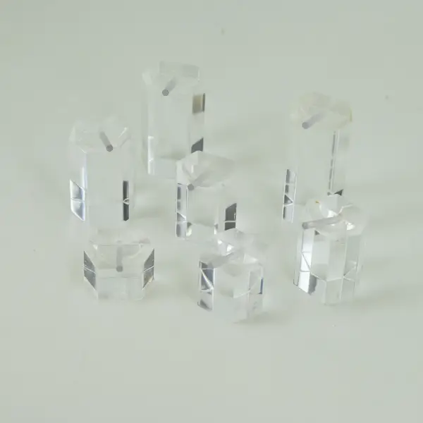 Lot de 7 Plots Présentation Bagues Hexagonaux - 2 Coloris Au Choix