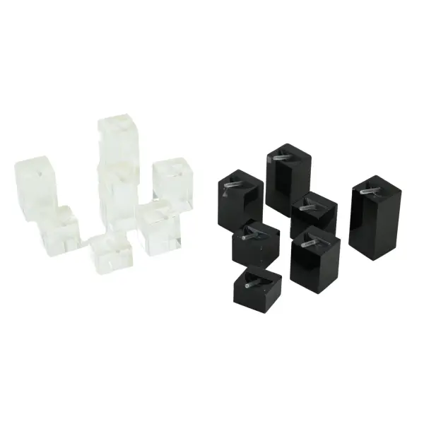 Lot de 7 Plots Présentation Bagues Acryliques Cubiques