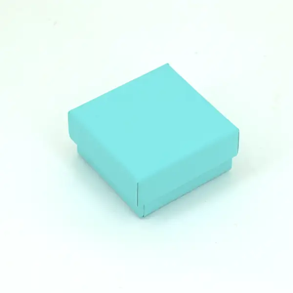 Lot de 12 Boîtes Cadeau Unies pour Bague - 5 x 5 x 2,5 cm - 3 Coloris Au Choix