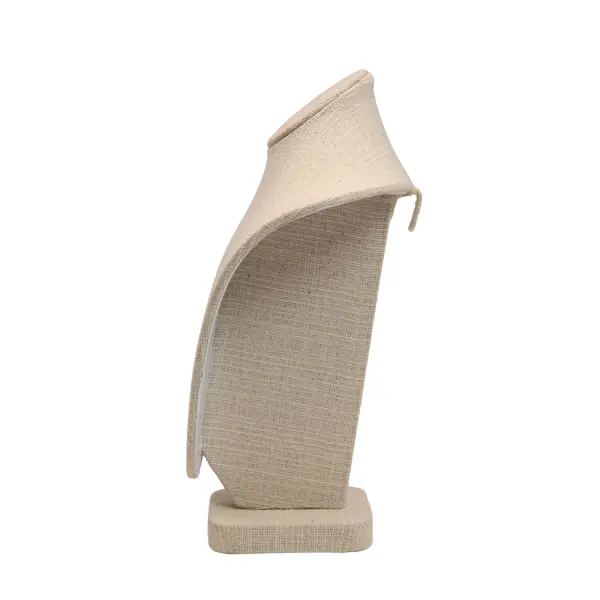 Buste présentoir Colliers en Coton 21 cm