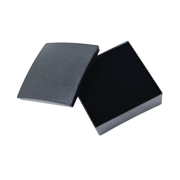 6 Boîtes Plastique Cadeau pour Bijoux - 6 x 6 x 2,2 cm - 3 Coloris Au Choix