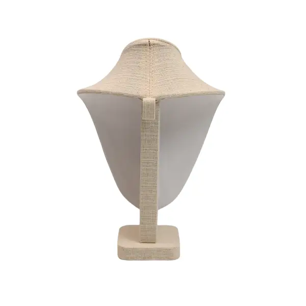 Buste présentoir Colliers en Coton 21 cm