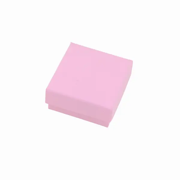 Lot de 12 Boîtes Cadeau Unies pour Bague - 5 x 5 x 2,5 cm - 3 Coloris Au Choix