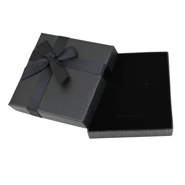 Lot de 12 Boîtes Cadeau Universelles avec Ruban et Noeud - 9 x 9 cm - 2 Coloris Au Choix