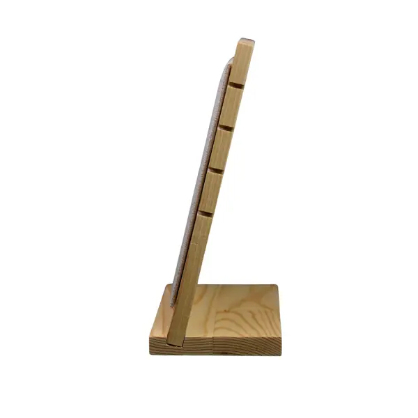 Présentoir en Bois et Coton pour Colliers et Chaînes - 20 cm
