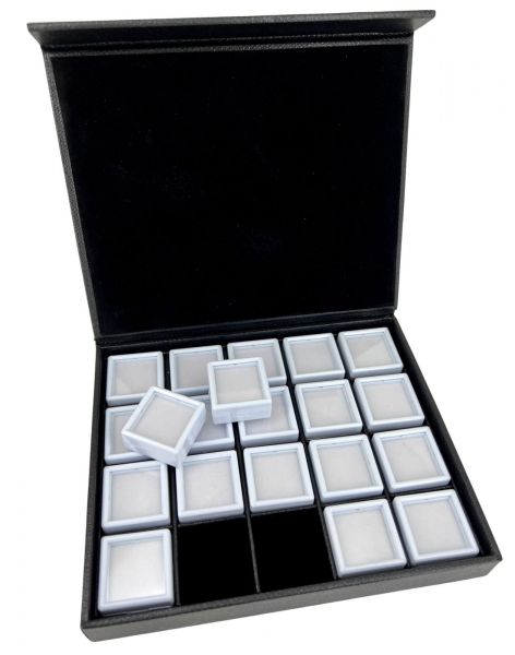 Coffret Gemmologie / Diamantaire Luxe avec Boîtes Vitrées