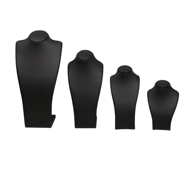 Buste Bijouterie en Similicuir pour Colliers et Sautoirs - 4 Tailles au Choix - 2 Coloris Au Choix