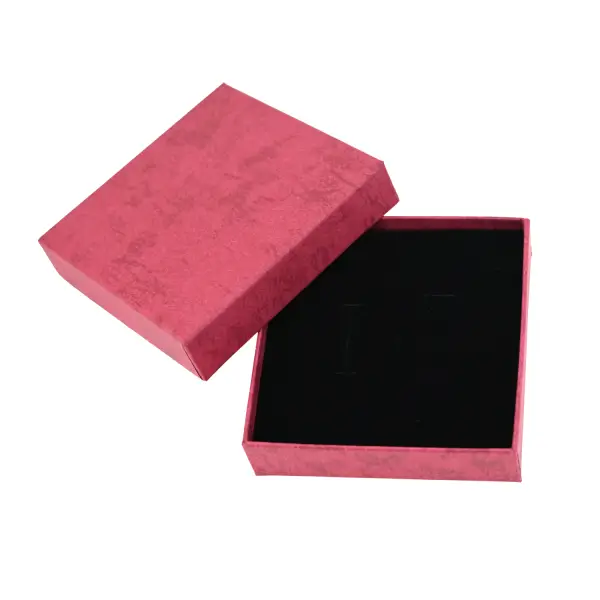 12 Boîtes Bijoux Universelles Avec Relief 9 x 9 x 2.5 cm - 2 Coloris Au Choix