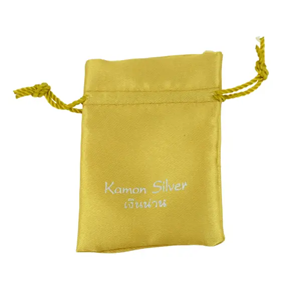 500 Pochettes en Satin 6 x 8 cm avec Logo Monochrome - Tous Coloris Disponible