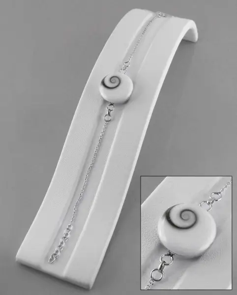Bracelet Oeil de Sainte Lucie et Argent 925 Simple Oeil de 17 mm