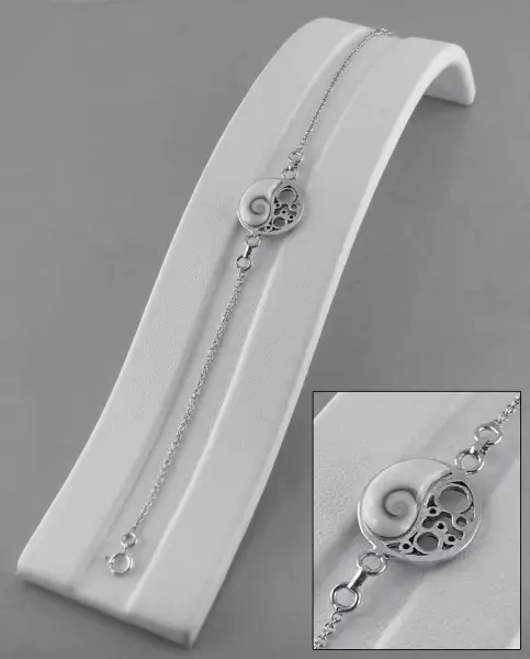 Bracelet Yin et Yang avec Oeil de Sainte Lucie et Argent 925