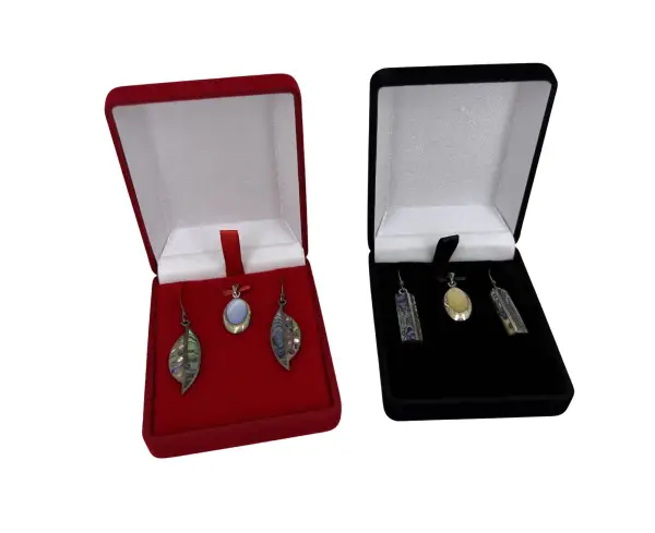 10 Ecrins Cadeau pour Pendentif et Boucles d'Oreilles - 7,5 x 6 cm