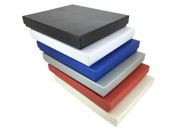 Lot de 6 Boîtes Cadeau pour Parure - 16 x 19 x 2,5 cm - 5 Coloris