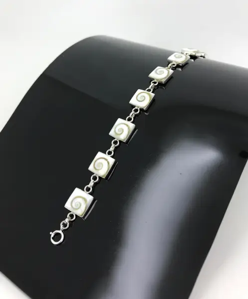 Bracelets Argent Oeil de Sainte Lucie et Argent 925.