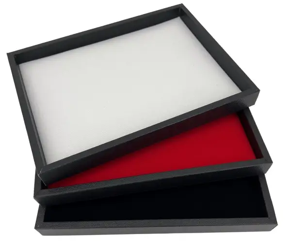 Plateau Bijoutiers Présentation Bijoux Fond Plat 20 x 15 cm
