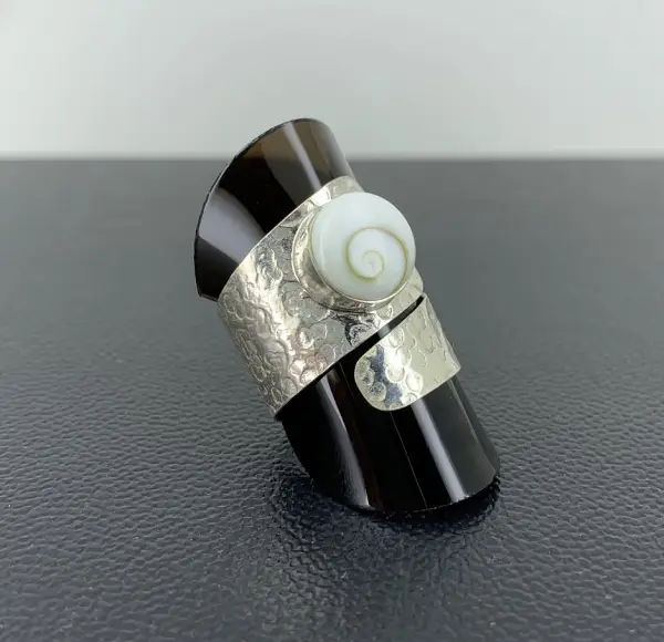 Bague Oeil de Sainte Lucie en Jonc Argent 92.5