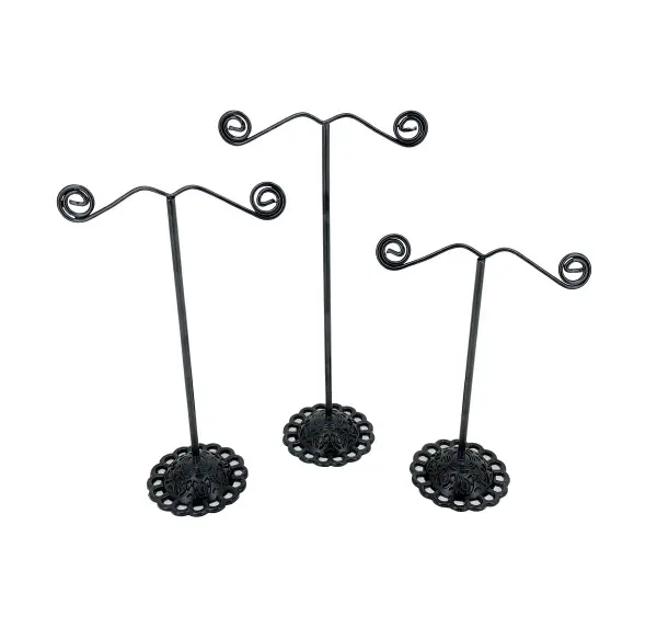 Lot de 3 Présentoirs en métal pour Boucles d'Oreilles