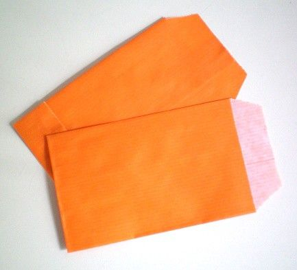 Pochettes Papier Cadeau - Mandarine