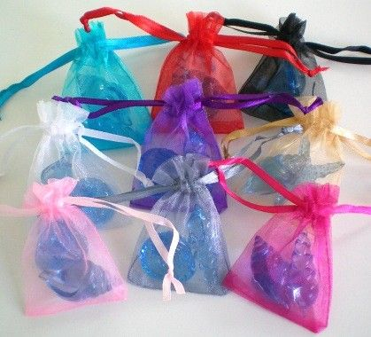 50 Sacs Cadeau Organza Cœur - Blanc Et Or - 4x6 Pouces Avec Cordon - Parfaits Pour Mariage, Noël, Anniversaire
