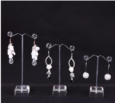 Set de 3 Arbres Boucles d'Oreilles Métal et Acrylique - 3 Tailles