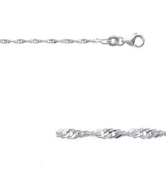 Lot de 3 Chaines Maille Singapour 1 mm - ARC186