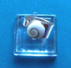 Bague Oeil de Sainte Lucie Large Ruban en Argent 925.