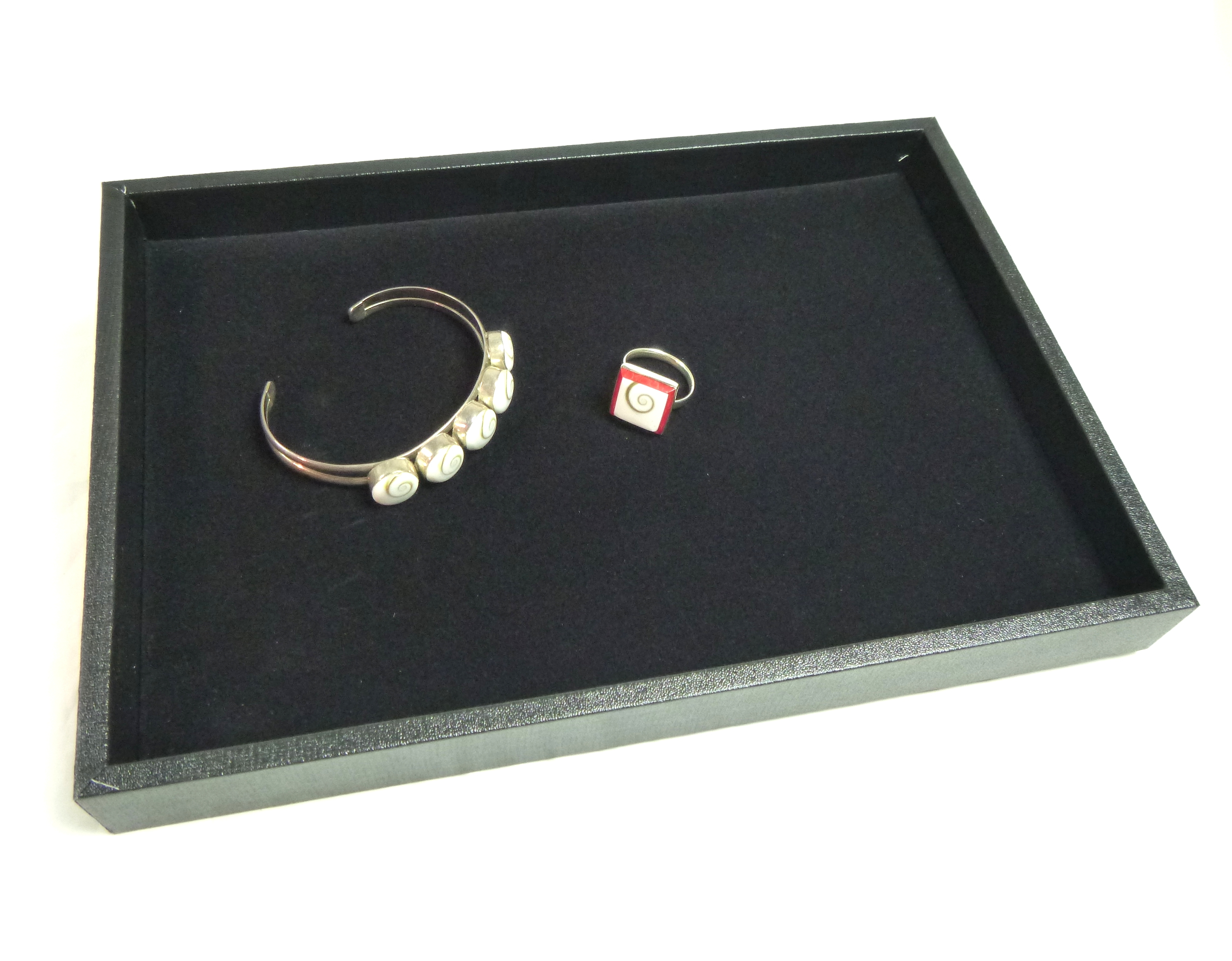 Plateau Présentation Bijoux Fond Plat 25 x 18 cm