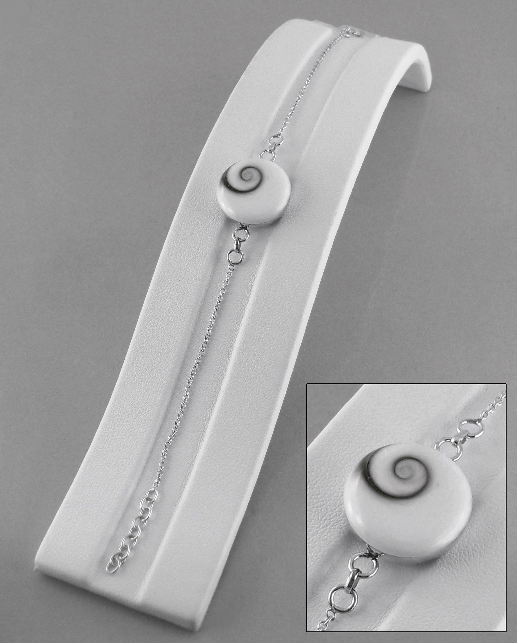 Bracelet Oeil de Sainte Lucie et Argent 925 Simple Oeil de 17 mm