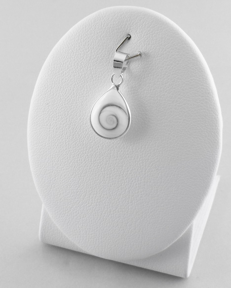 Pendentif Oeil de Sainte Lucie et Argent 925 Goutte 10 mm