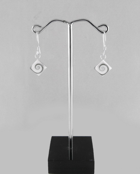 Boucles d'Oreilles Oeil de Sainte Lucie et Argent 92.5