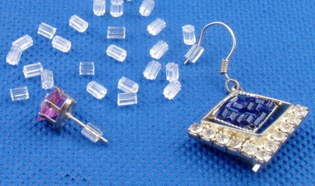 470 Arrets caoutchoucs pour boucles d'oreilles.