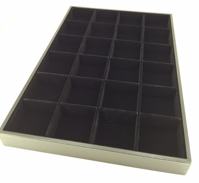Plateau Bijoutier pour Bijoux ou Pierres Beads à 24 Cases