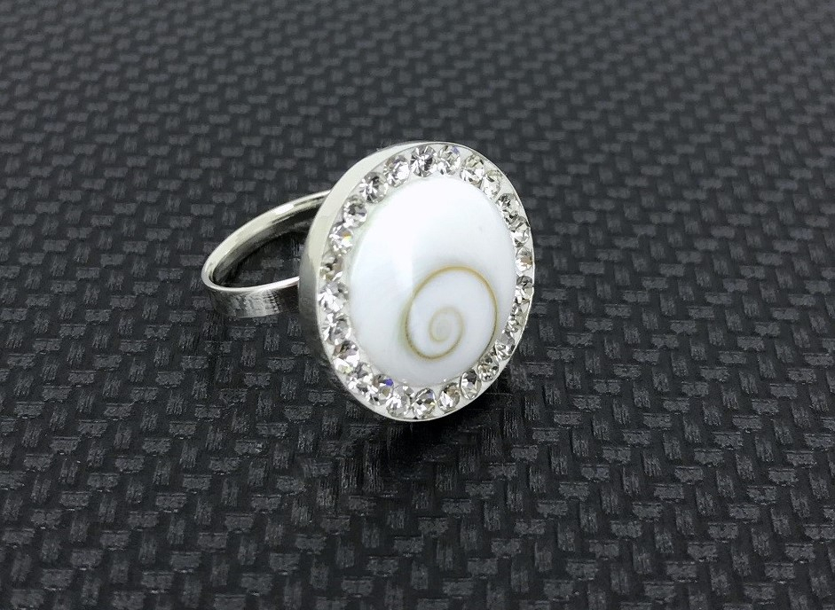 Bague Oeil de Sainte Lucie en Argent et zirconium BG16121