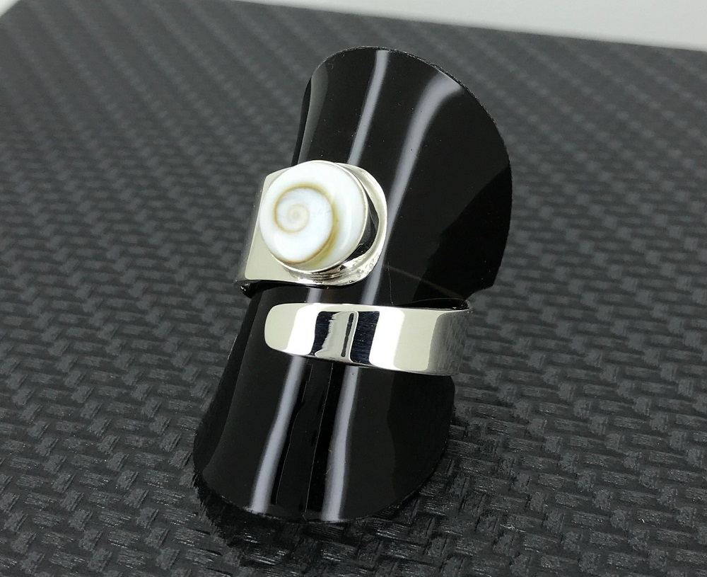 Bague Oeil de Sainte Lucie Ruban en Argent 925/1000
