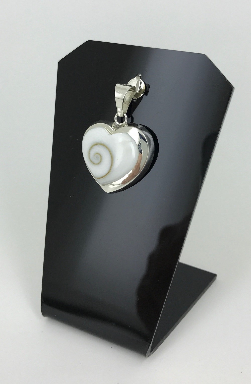Pendentif Coeur Oeil de Sainte Lucie en Argent 925