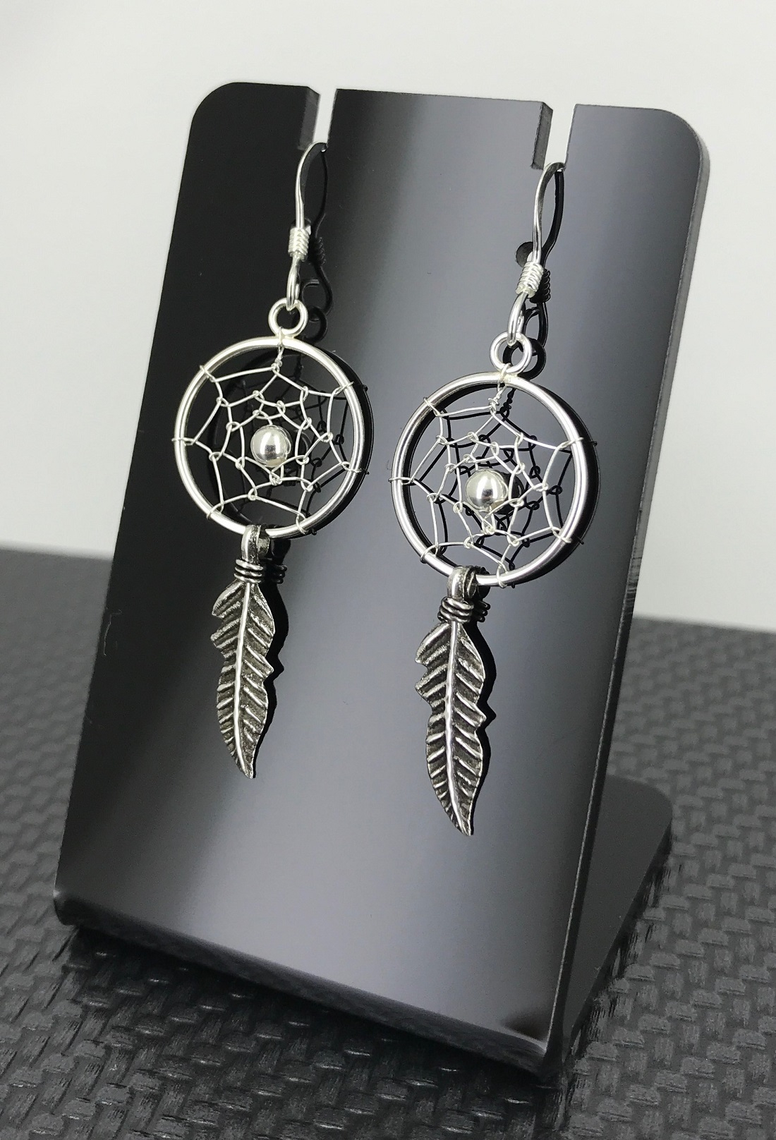 Paire de Boucles d'Oreilles Attrape rêve en Argent 92.5 - 15 mm