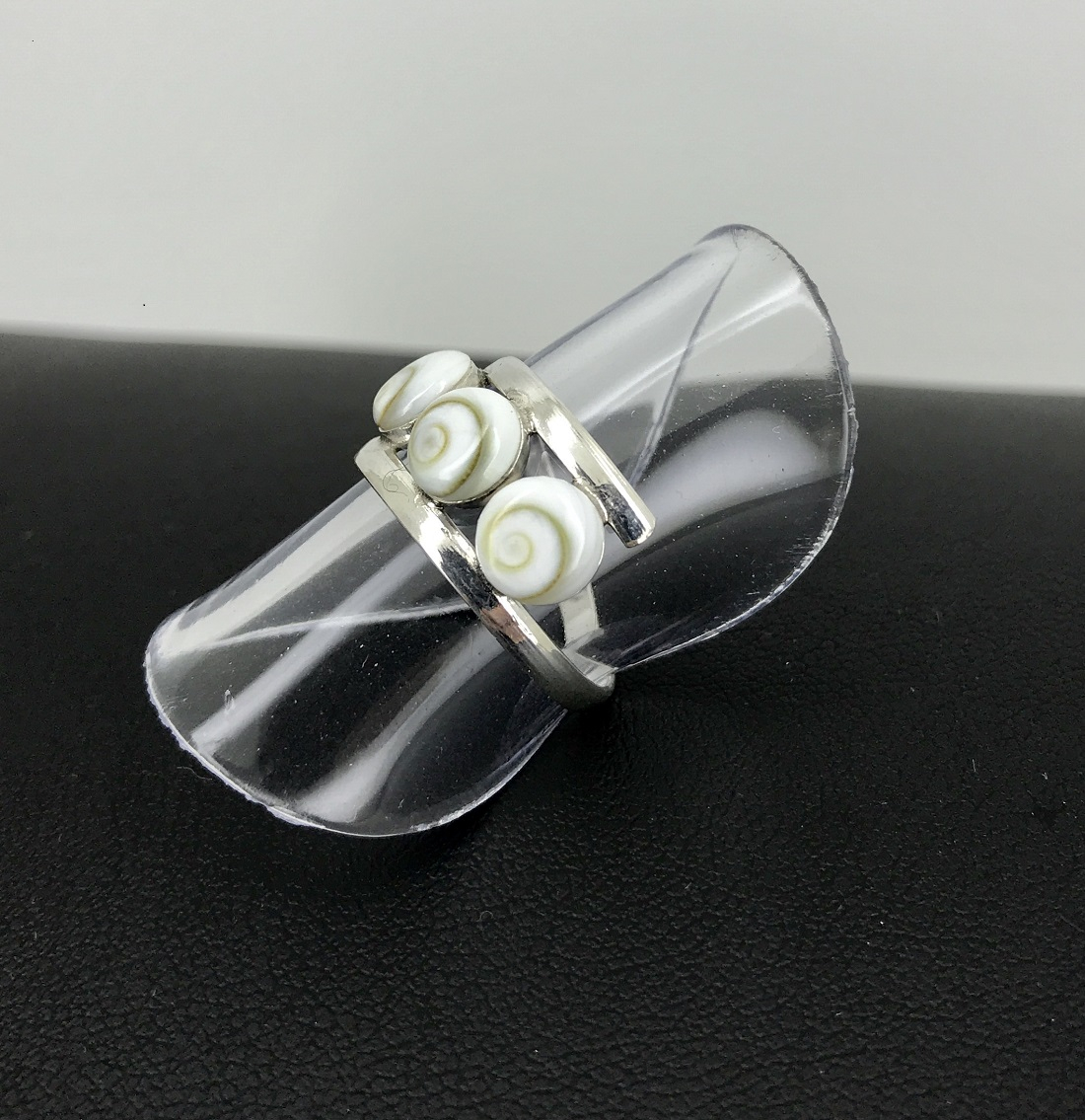 Bague Coeur - Taille Réglable 52/6 - Oeil Sainte Lucie -Argent 925/1000