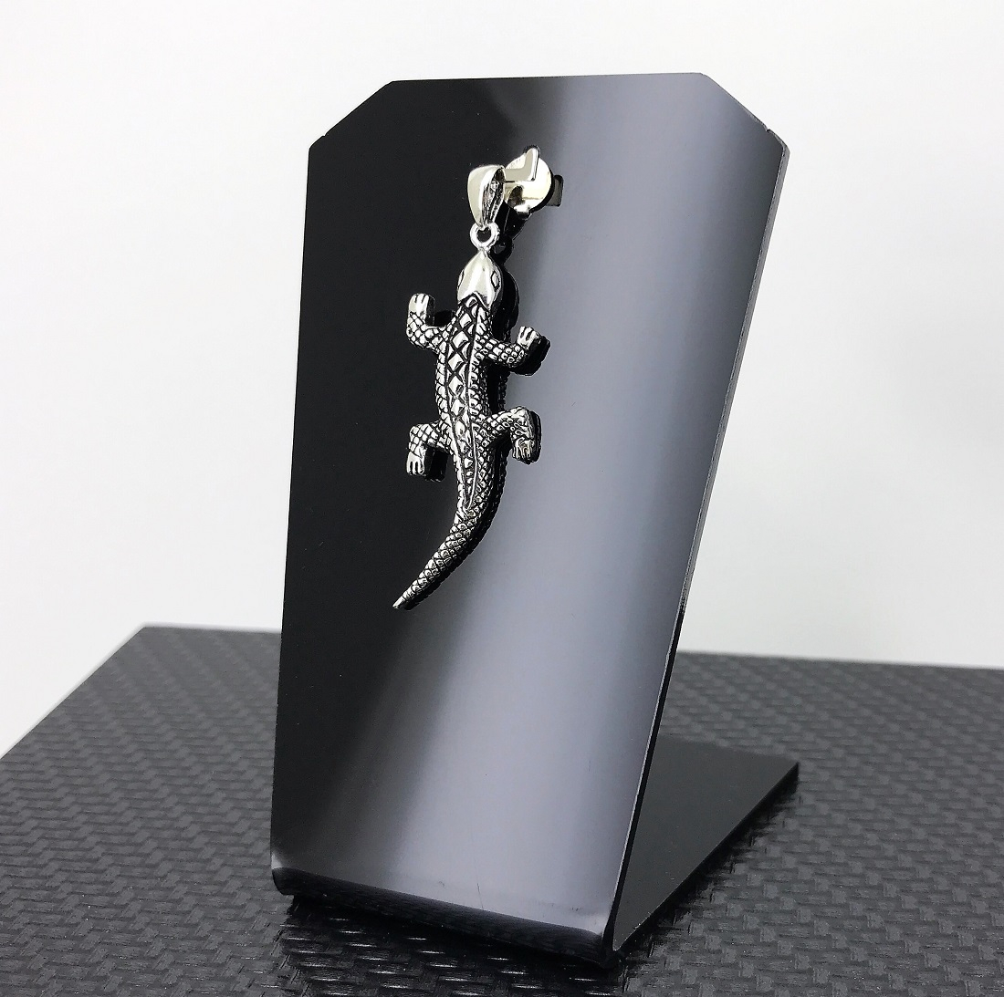 Pendentif Grand Gecko en Argent 92.5