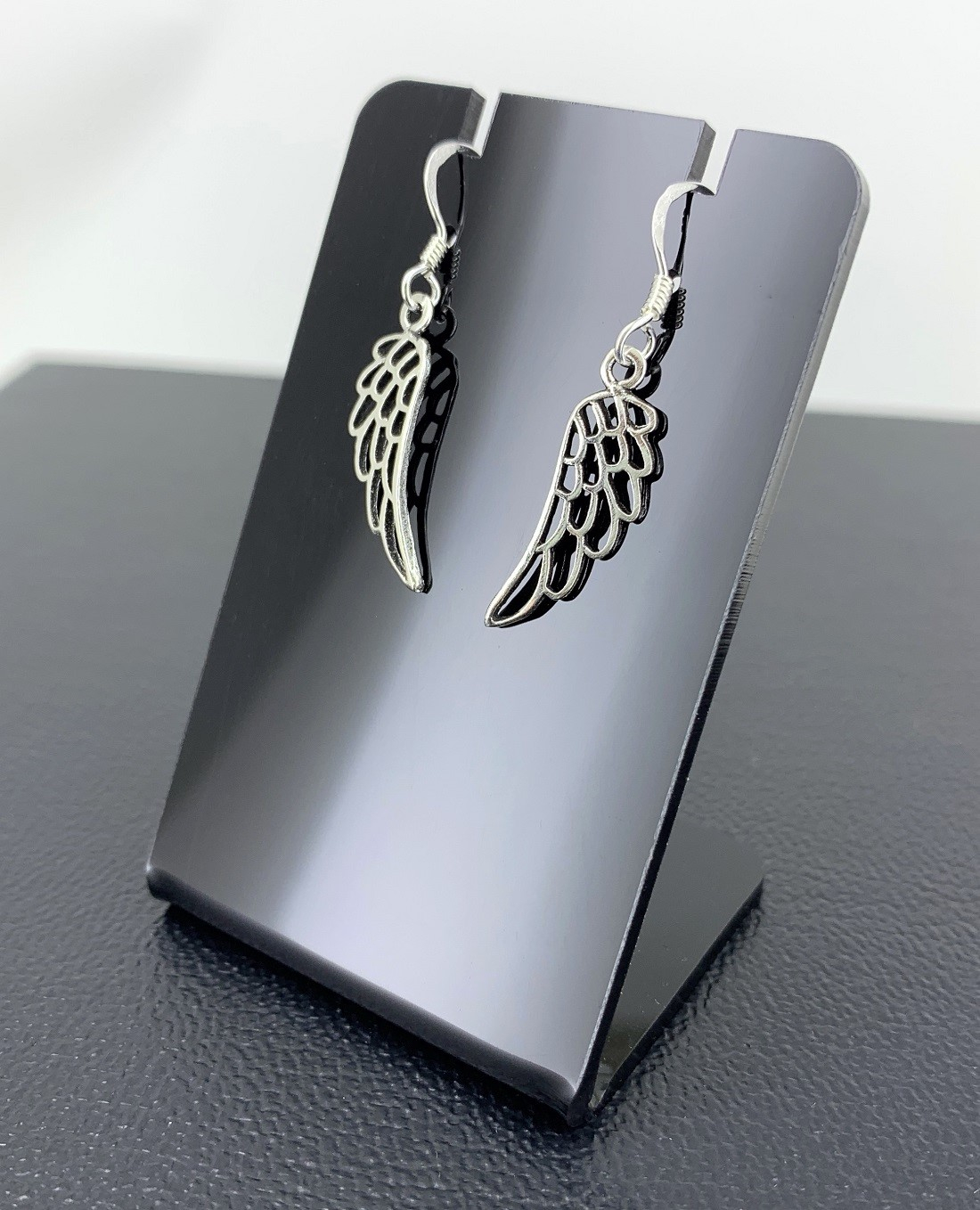 Paire de Boucles d'Oreilles Ailes d'Ange en Argent 92.5