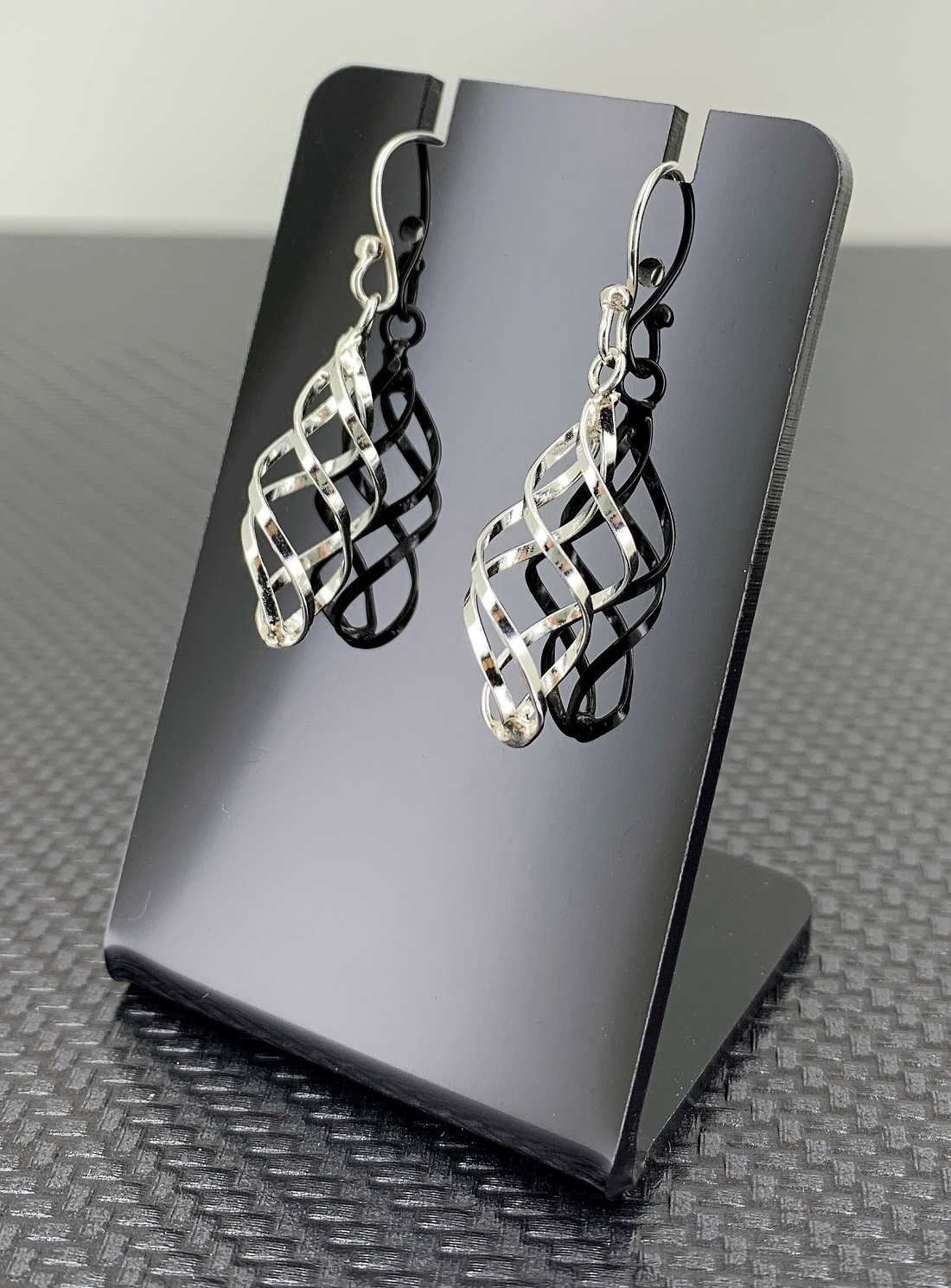 Paire de Boucles d'Oreilles Spirale en Argent 925 - 26 mm
