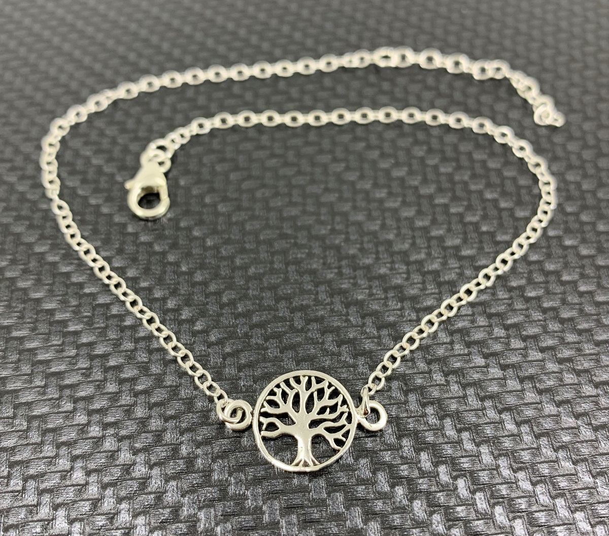 Bracelet Sigle Arbre de Vie en Argent 925.