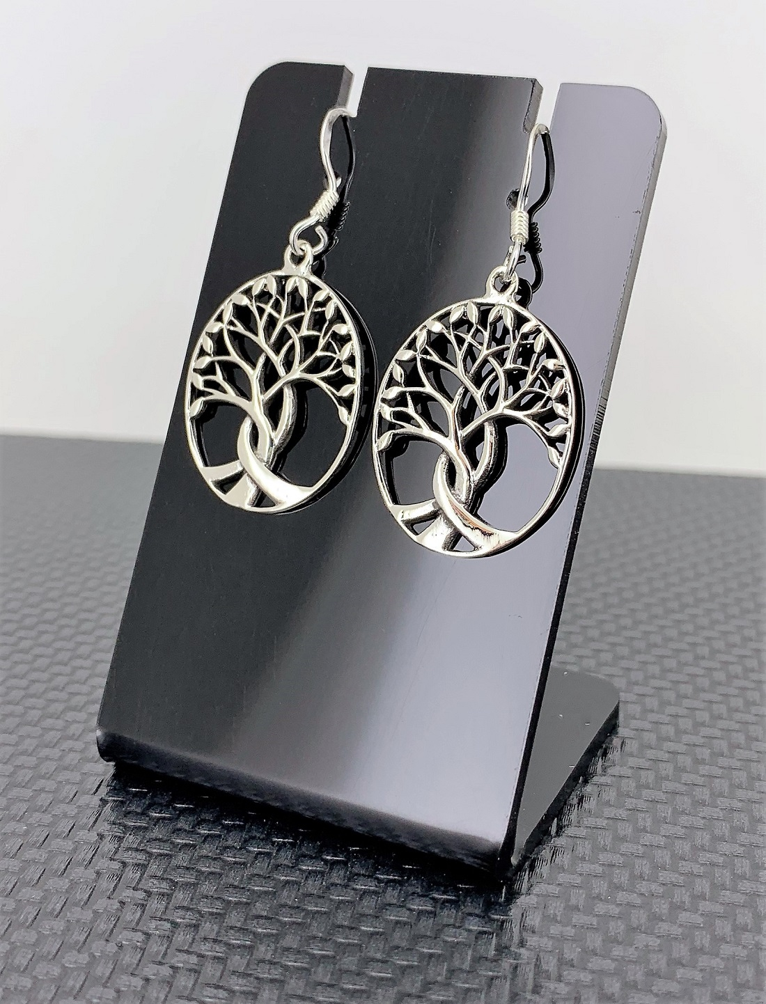 Paire de Boucles d'Oreilles Arbre de Vie en Argent 92.5