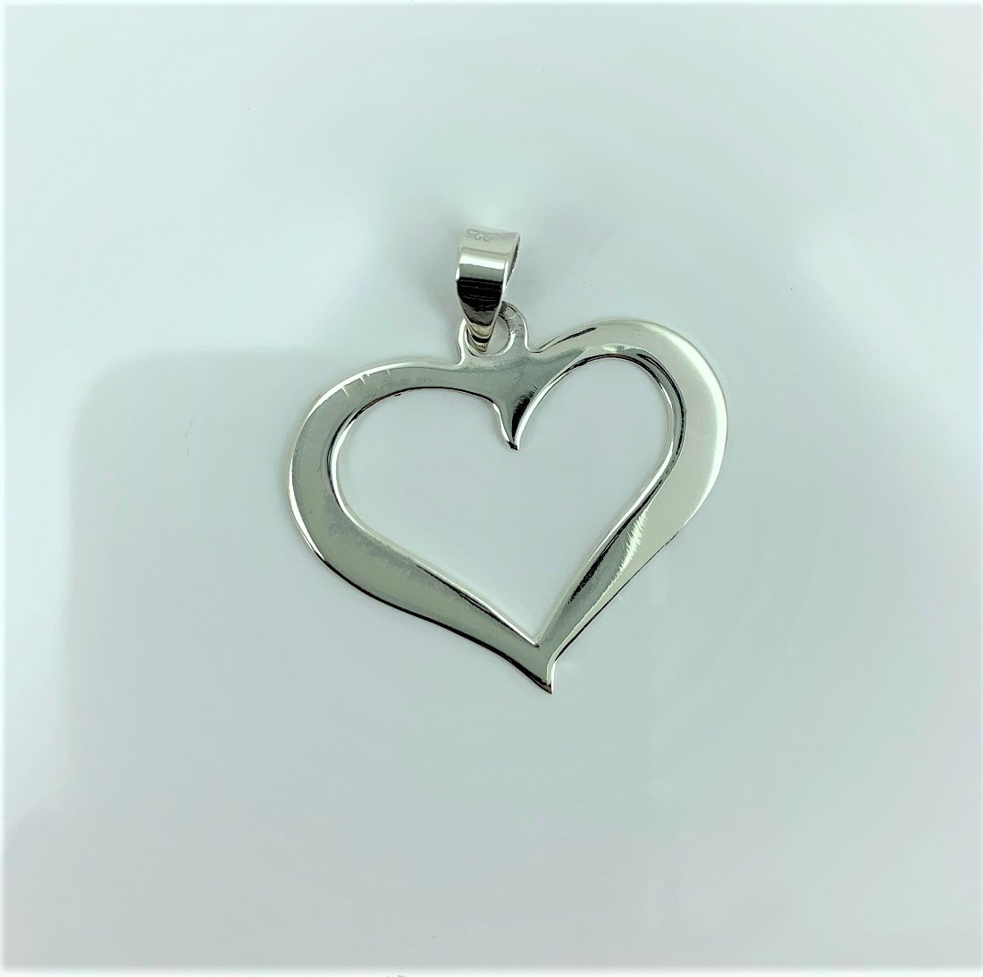 Pendentif Coeur Ajouré en Argent 925/1000.