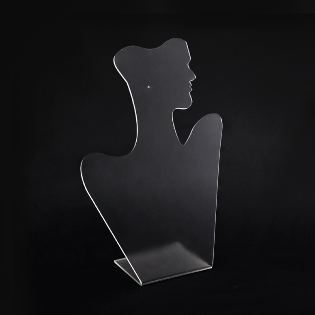 Buste Présentation Colliers Profil en Acrylique - 229