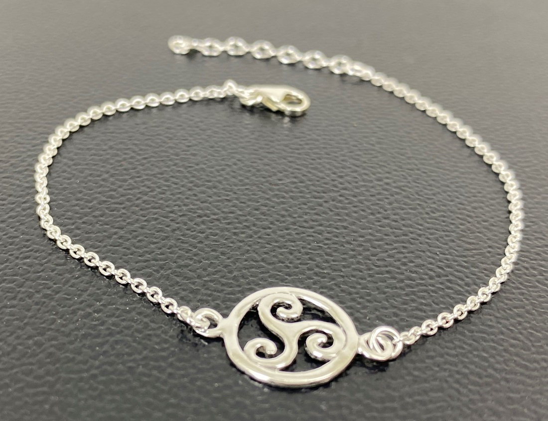 Bracelet Sigle Triskèle en Argent 92.5