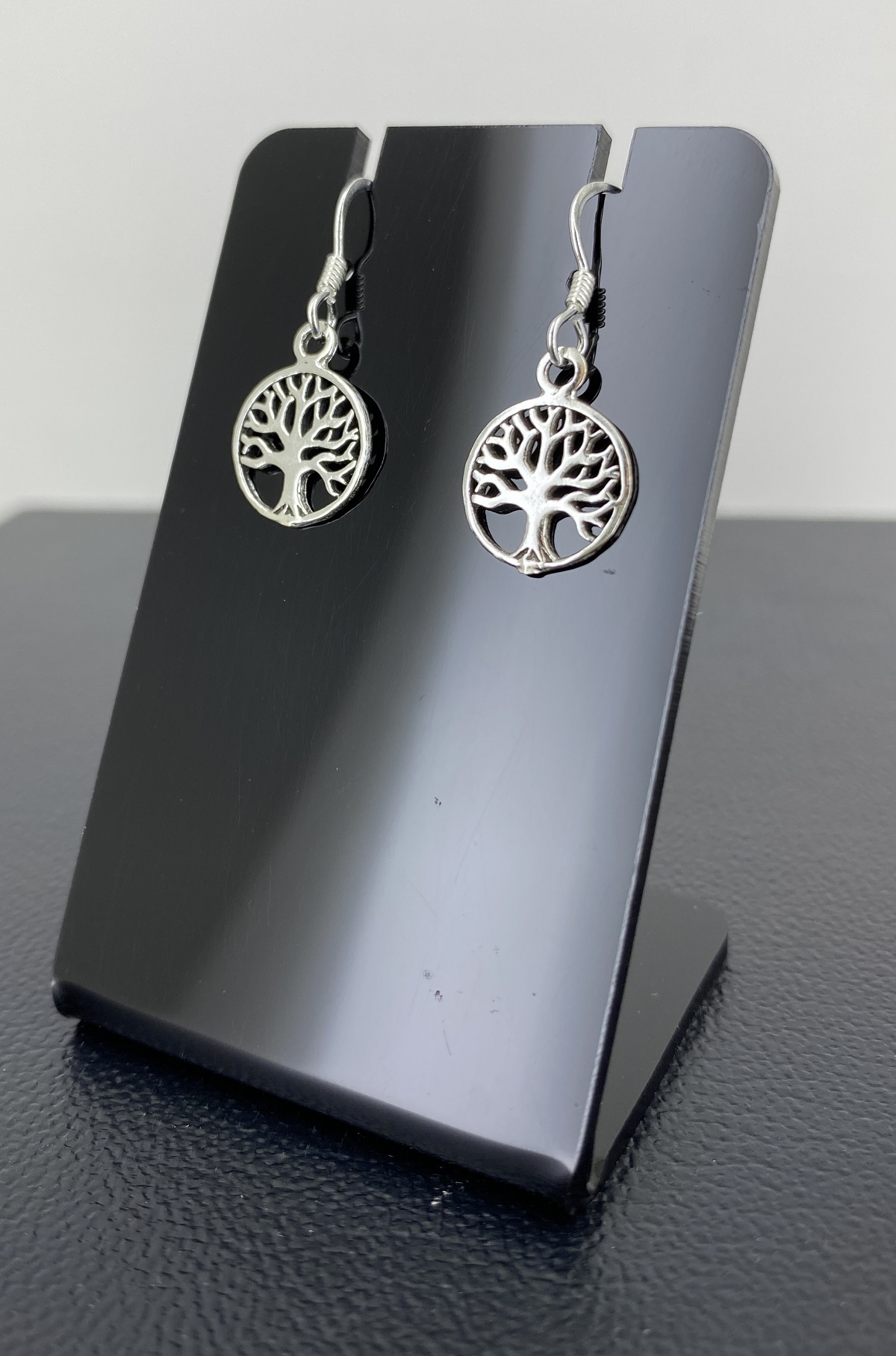 Paire de Boucles d'Oreilles Arbre de Vie en Argent 92.5