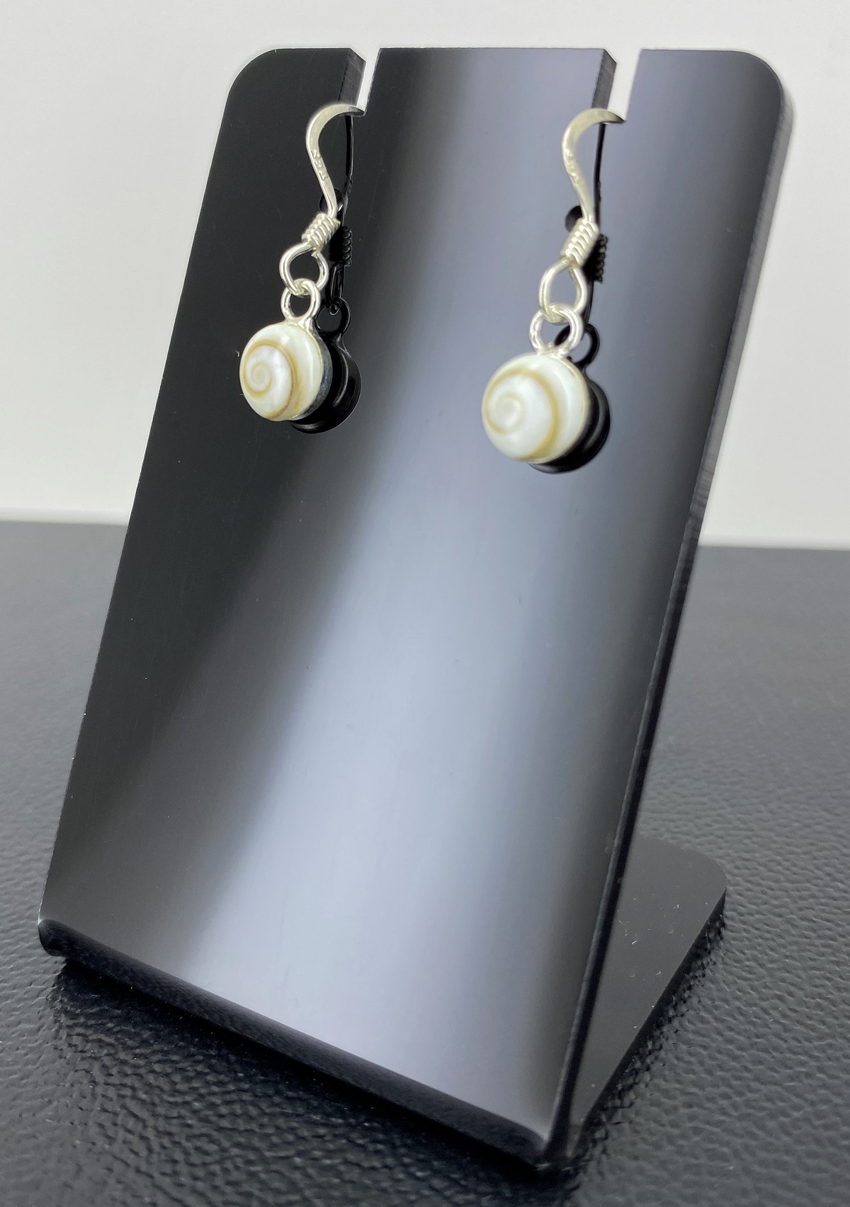 Boucles d'Oreilles Argent et Oeil de Sainte Lucie