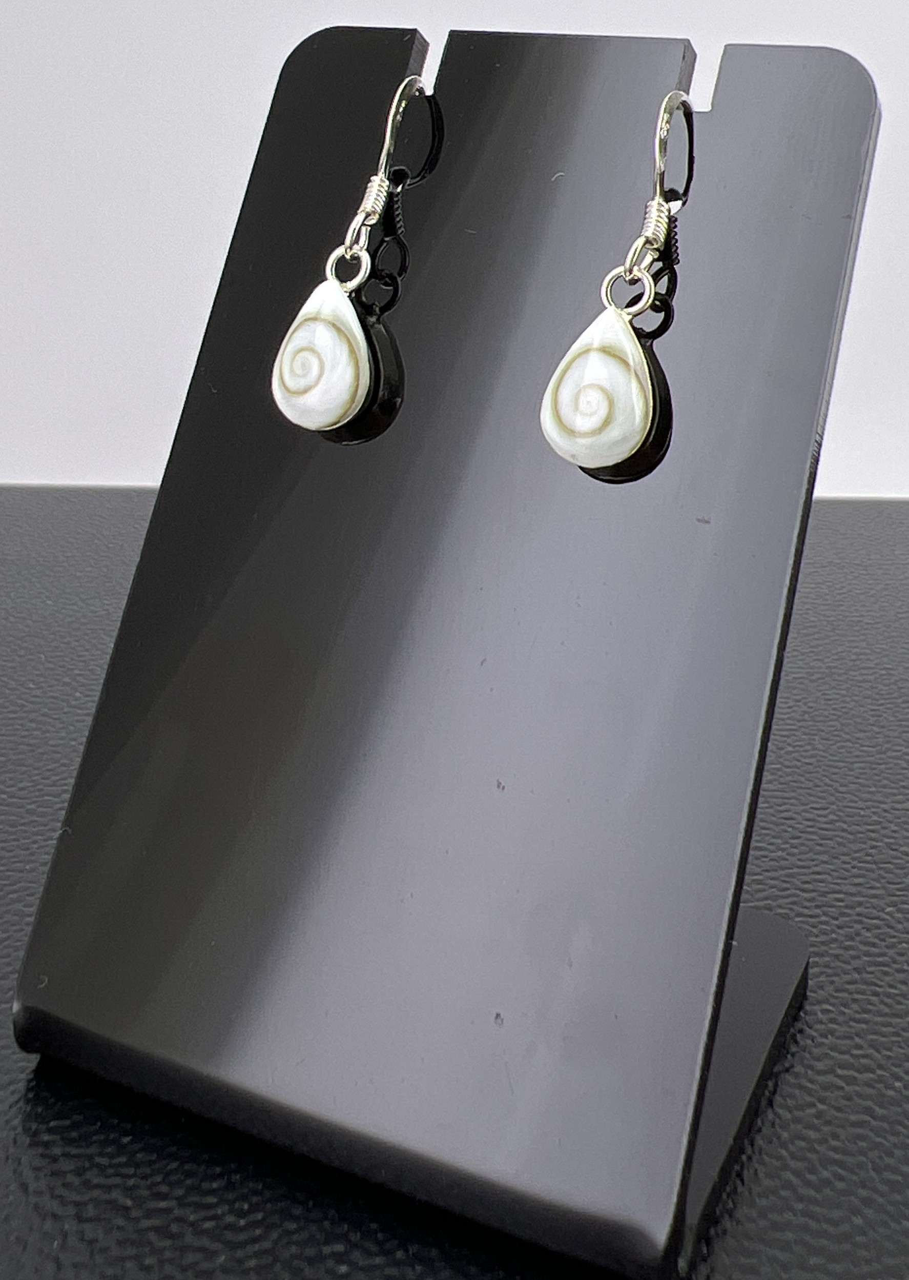 Boucles d'Oreilles Argent et Oeil de Sainte Lucie